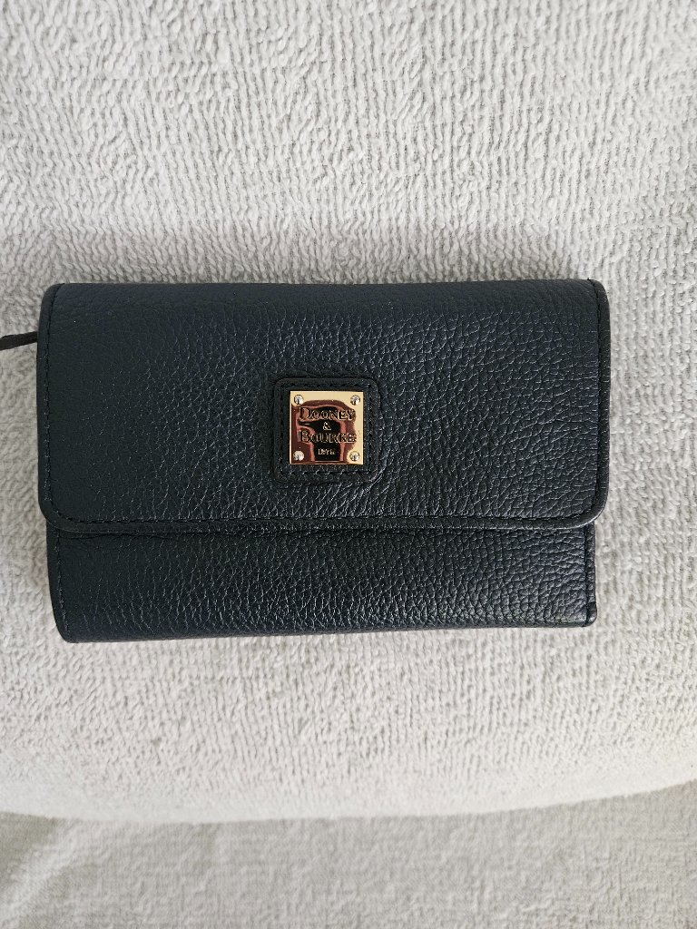 Dooney & Bourke Pebble Grain Flap Credit Card Wallet